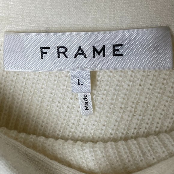 Frame | Ruffle One Shoulder Wool Blend Sweater - Picture 5 of 6